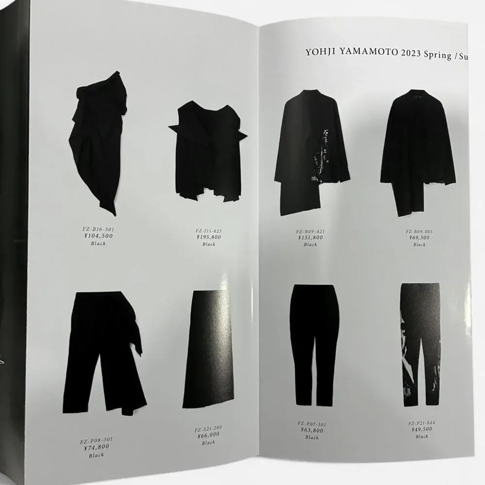 Yohji Yamamoto 2023 s/s mini catalog collection